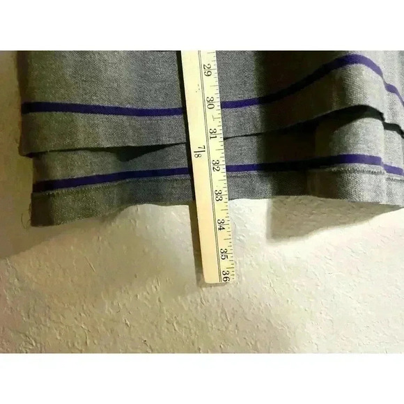 VINTAGE Polo Ralph Lauren Shirt Men Extra Large Gray Stripe - Picture 6 of 7